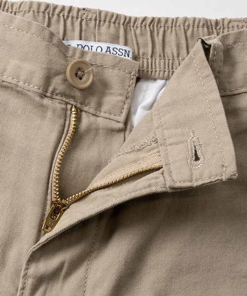 JOHN'S CLOSET（ジョンズクローゼット）の「【3】〔U.S.POLO ASSN.〕ワンポイント刺繍 バックシャーリング チノショーツ（チノパンツ・メンズ・ネイビー/ベージュ/アイボリー・X-LARGE/LARGE/MEDIUM）」の12枚目の写真