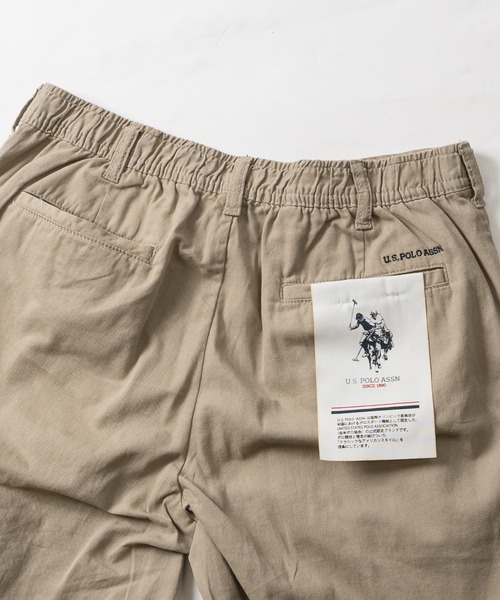 JOHN'S CLOSET（ジョンズクローゼット）の「【3】〔U.S.POLO ASSN.〕ワンポイント刺繍 バックシャーリング チノショーツ（チノパンツ・メンズ・ネイビー/ベージュ/アイボリー・X-LARGE/LARGE/MEDIUM）」の11枚目の写真