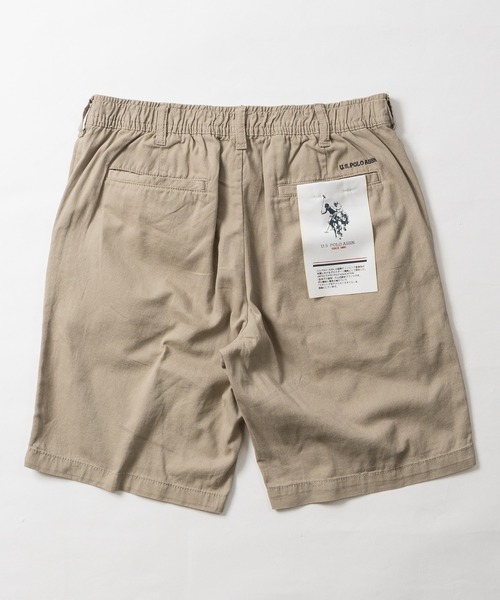 JOHN'S CLOSET（ジョンズクローゼット）の「【3】〔U.S.POLO ASSN.〕ワンポイント刺繍 バックシャーリング チノショーツ（チノパンツ・メンズ・ネイビー/ベージュ/アイボリー・X-LARGE/LARGE/MEDIUM）」の7枚目の写真