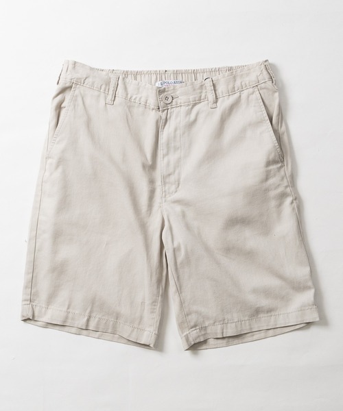 JOHN'S CLOSET（ジョンズクローゼット）の「【3】〔U.S.POLO ASSN.〕ワンポイント刺繍 バックシャーリング チノショーツ（チノパンツ・メンズ・ネイビー/ベージュ/アイボリー・X-LARGE/LARGE/MEDIUM）」の4枚目の写真