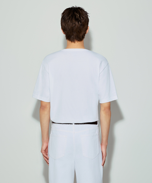 MUSINSA STANDARD（ムシンサスタンダード）の「[アートアンドティ] キムナイル_マインドセットTシャツ [ホワイト]（Tシャツ/カットソー・メンズ・その他・MEDIUM/LARGE/X-LARGE/2XL）」の3枚目の写真