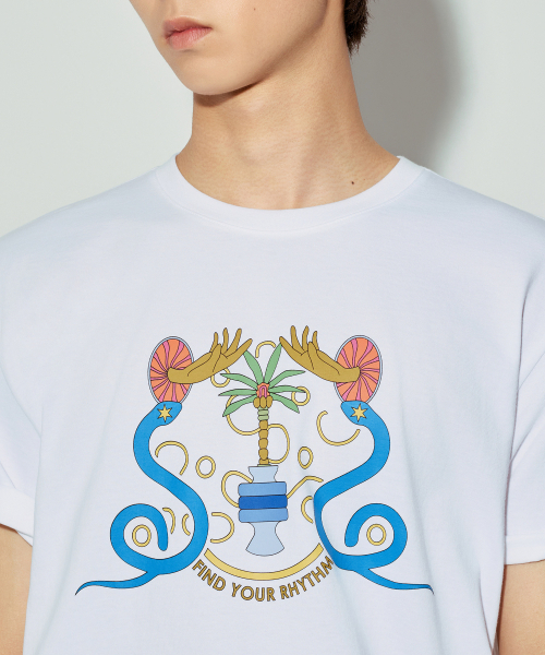 MUSINSA STANDARD（ムシンサスタンダード）の「[アートアンドティ] キムナイル_マインドセットTシャツ [ホワイト]（Tシャツ/カットソー・メンズ・その他・MEDIUM/LARGE/X-LARGE/2XL）」の4枚目の写真