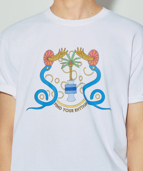 MUSINSA STANDARD（ムシンサスタンダード）の「[アートアンドティ] キムナイル_マインドセットTシャツ [ホワイト]（Tシャツ/カットソー・メンズ・その他・MEDIUM/LARGE/X-LARGE/2XL）」の5枚目の写真