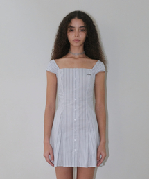 STRIPE DRESS [WHITE]