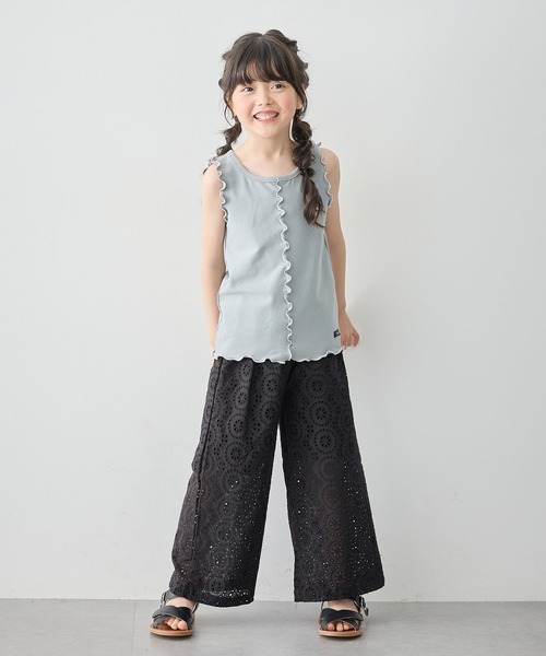 Piet(ピエット)の「【綿100%】レースロングパンツ(その他パンツ・キッズ・ブラック/ブルー/ホワイト・130/120/110/100)」の17枚目の写真