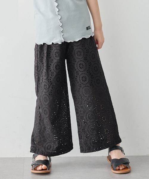 Piet(ピエット)の「【綿100%】レースロングパンツ(その他パンツ・キッズ・ブラック/ブルー/ホワイト・130/120/110/100)」の12枚目の写真