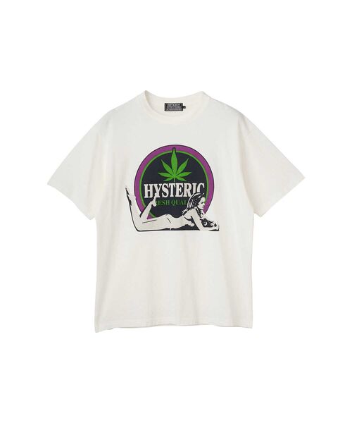 HYSTERIC GLAMOUR(ヒステリックグラマー)の「FRESH QUALITY Tシャツ(Tシャツ/カットソー・メンズ・ピンク/ホワイト/ブラック・SMALL/LARGE/MEDIUM/X-LARGE)」の1枚目の写真