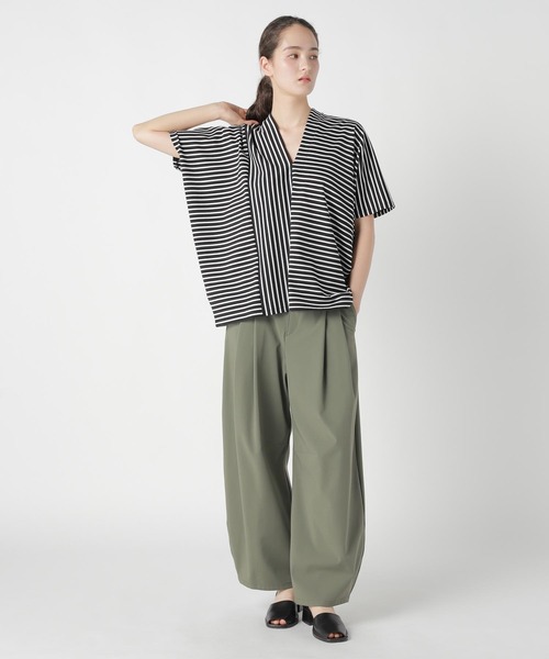 ZUCCa(ズッカ)の「CENTER STRIPE JERSEY / Tシャツ(Tシャツ/カットソー・レディース・ホワイト・M size)」の5枚目の写真