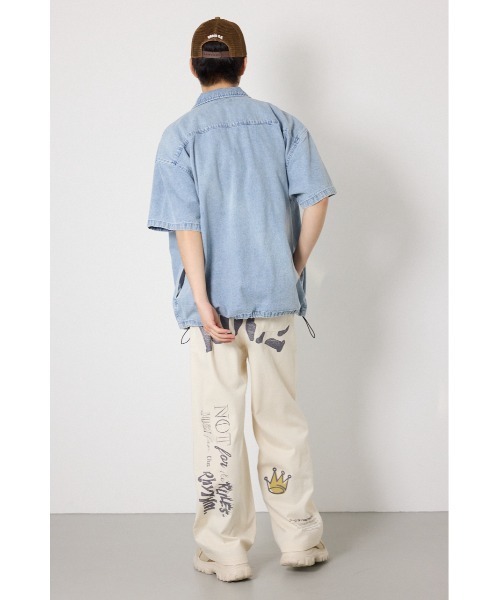 RODEO CROWNS WIDE BOWL(ロデオクラウンズワイドボウル)の「Coolist Denim ZIPシャツ(シャツ/ブラウス・メンズ・ライトブルー/ネイビー/グレー・MEDIUM/LARGE)」の12枚目の写真