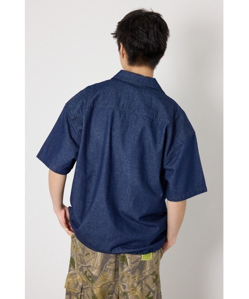 RODEO CROWNS WIDE BOWL(ロデオクラウンズワイドボウル)の「Coolist Denim ZIPシャツ(シャツ/ブラウス・メンズ・ライトブルー/ネイビー/グレー・MEDIUM/LARGE)」の15枚目の写真