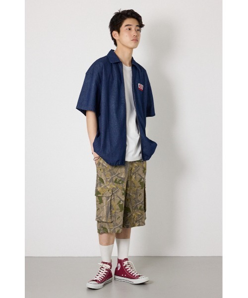 RODEO CROWNS WIDE BOWL(ロデオクラウンズワイドボウル)の「Coolist Denim ZIPシャツ(シャツ/ブラウス・メンズ・ライトブルー/ネイビー/グレー・MEDIUM/LARGE)」の17枚目の写真
