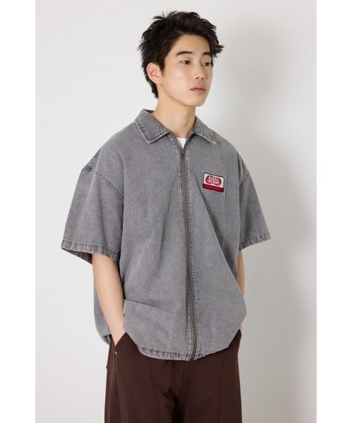 RODEO CROWNS WIDE BOWL(ロデオクラウンズワイドボウル)の「Coolist Denim ZIPシャツ(シャツ/ブラウス・メンズ・ライトブルー/ネイビー/グレー・MEDIUM/LARGE)」の19枚目の写真