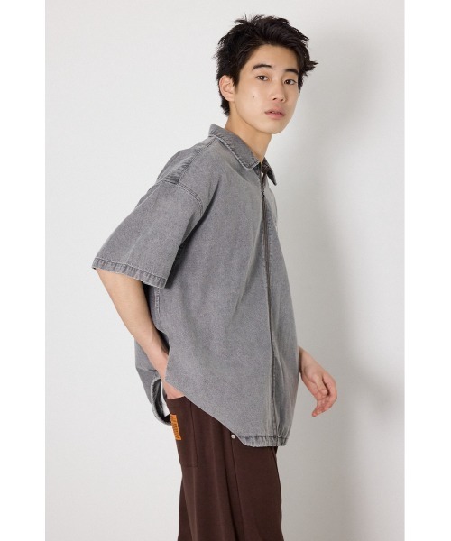RODEO CROWNS WIDE BOWL(ロデオクラウンズワイドボウル)の「Coolist Denim ZIPシャツ(シャツ/ブラウス・メンズ・ライトブルー/ネイビー/グレー・MEDIUM/LARGE)」の20枚目の写真