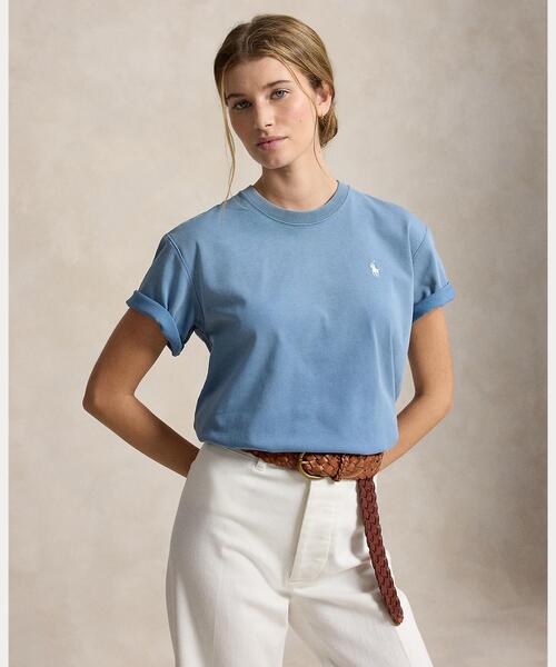 ロゴ コットン ジャージー Tシャツ（Tシャツ/カットソー）｜POLO RALPH