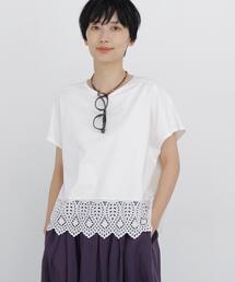 human woman（ヒューマンウーマン）の「◆【ウォッシャブル】レースカットソー（Tシャツ/カットソー）」