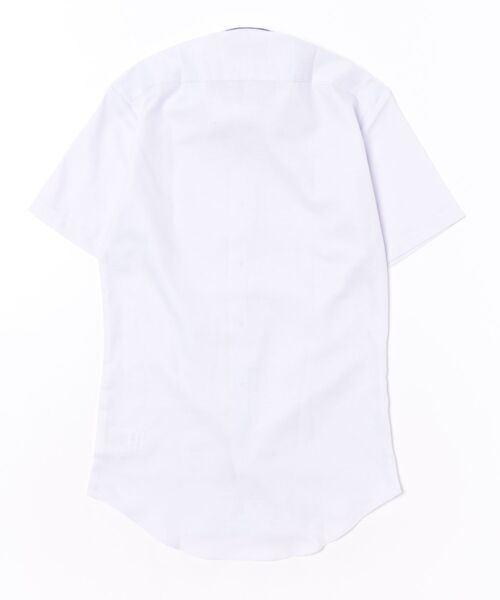 TOKYO SHIRTS(トウキョウシャツ)の「【吸水速乾】 形態安定ノンアイロン ボタンダウン 半袖ビジネスワイシャツ(ビジネスシャツ・メンズ・パープル・首回り42cm/首回り43cm/首回り39cm/首回り41cm/首回り37cm)」の7枚目の写真
