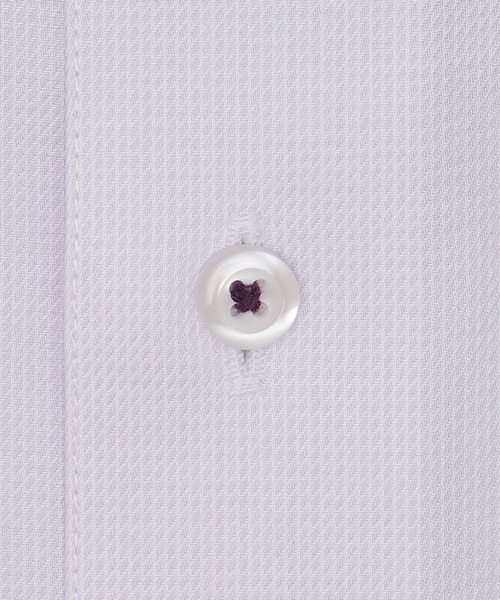 TOKYO SHIRTS(トウキョウシャツ)の「【吸水速乾】 形態安定ノンアイロン ボタンダウン 半袖ビジネスワイシャツ(ビジネスシャツ・メンズ・パープル・首回り42cm/首回り43cm/首回り39cm/首回り41cm/首回り37cm)」の4枚目の写真