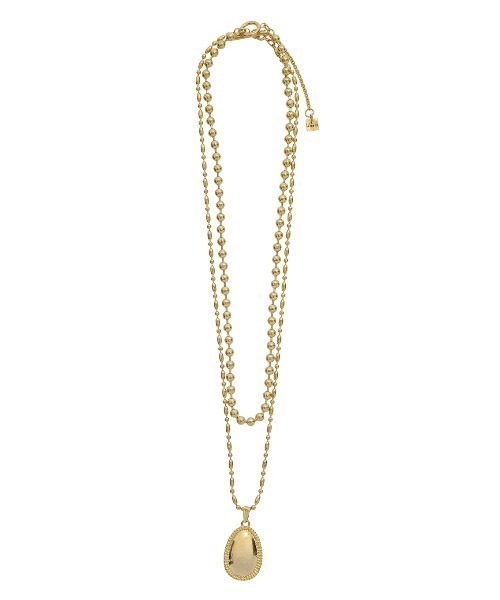 Ameri(アメリ)の「MEDI NICKEL FREE DOUBLE CHAIN PENDANT NECKLACE(ネックレス・レディース・シルバー/ゴールド・FREE)」の2枚目の写真