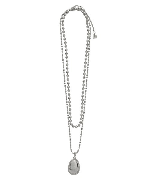 Ameri(アメリ)の「MEDI NICKEL FREE DOUBLE CHAIN PENDANT NECKLACE(ネックレス・レディース・シルバー/ゴールド・FREE)」の10枚目の写真