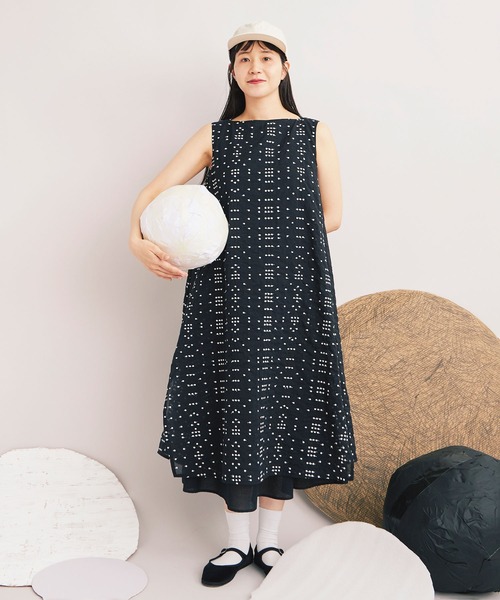 yuni（ユニ　）の「△Cotton/Nylon sheer memory dot 刺繍 layer one-piece ”　dot dot dot　”（ワンピース・レディース・その他・FREE）」の3枚目の写真