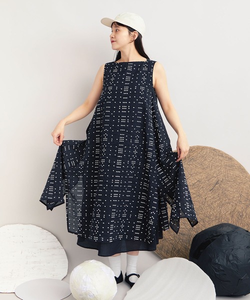 yuni（ユニ　）の「△Cotton/Nylon sheer memory dot 刺繍 layer one-piece ”　dot dot dot　”（ワンピース・レディース・その他・FREE）」の5枚目の写真