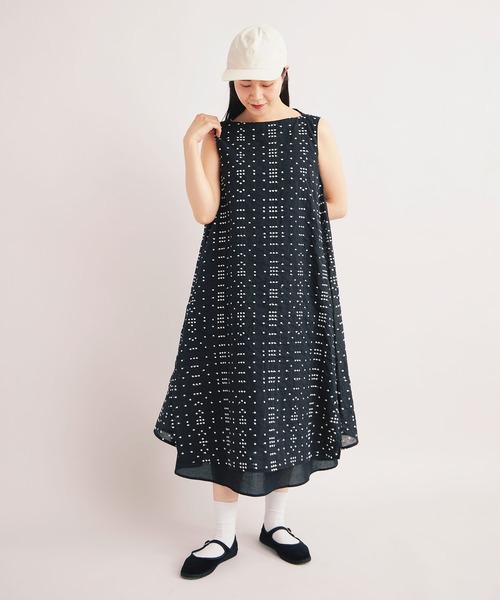 yuni（ユニ　）の「△Cotton/Nylon sheer memory dot 刺繍 layer one-piece ”　dot dot dot　”（ワンピース・レディース・その他・FREE）」の6枚目の写真