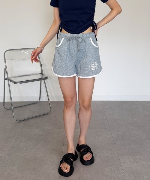 mellomela.(メロメラ)の「ショートパンツ(その他パンツ・レディース・ブラック/杢グレー・M)」の2枚目の写真