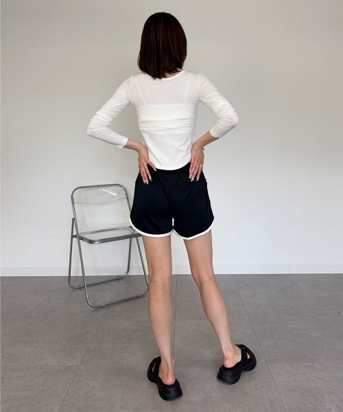 mellomela.(メロメラ)の「ショートパンツ(その他パンツ・レディース・ブラック/杢グレー・M)」の11枚目の写真