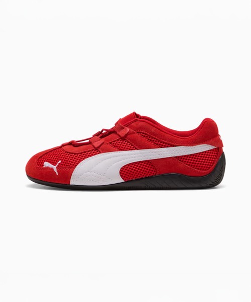 PUMA（プーマ）の「PUMA / プーマ SPEEDCAT GO WNS（スニーカー・レディース・ブラック/レッド・23cm/25cm/24cm）」の2枚目の写真