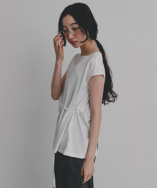 SENSE OF PLACE by URBAN RESEARCH(センスオブプレイスバイアーバンリサーチ)の「『イージーケア/接触冷感』ニュアンスコードTシャツ(Tシャツ/カットソー・レディース・オフホワイト/ライトブルー/ブラック・ONE)」の9枚目の写真