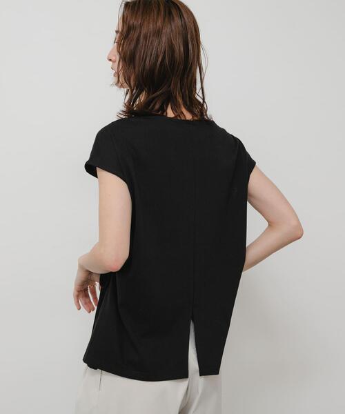 SENSE OF PLACE by URBAN RESEARCH(センスオブプレイスバイアーバンリサーチ)の「『イージーケア/接触冷感』ニュアンスコードTシャツ(Tシャツ/カットソー・レディース・オフホワイト/ライトブルー/ブラック・ONE)」の18枚目の写真