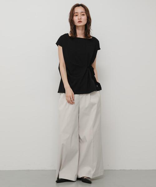 SENSE OF PLACE by URBAN RESEARCH(センスオブプレイスバイアーバンリサーチ)の「『イージーケア/接触冷感』ニュアンスコードTシャツ(Tシャツ/カットソー・レディース・オフホワイト/ライトブルー/ブラック・ONE)」の19枚目の写真