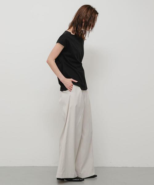 SENSE OF PLACE by URBAN RESEARCH(センスオブプレイスバイアーバンリサーチ)の「『イージーケア/接触冷感』ニュアンスコードTシャツ(Tシャツ/カットソー・レディース・オフホワイト/ライトブルー/ブラック・ONE)」の21枚目の写真