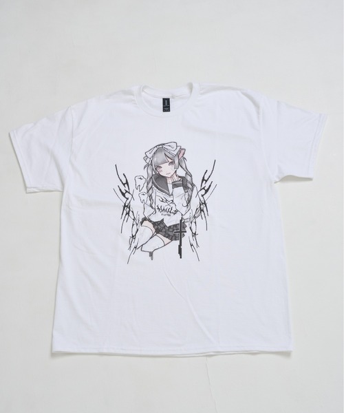 Hauls(ハウルズ)の「てらじ×Hauls コラボBIGTEE①(Tシャツ/カットソー・レディース・ホワイト/ブラック・FREE)」の7枚目の写真