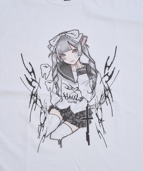 Hauls(ハウルズ)の「てらじ×Hauls コラボBIGTEE①(Tシャツ/カットソー・レディース・ホワイト/ブラック・FREE)」の8枚目の写真