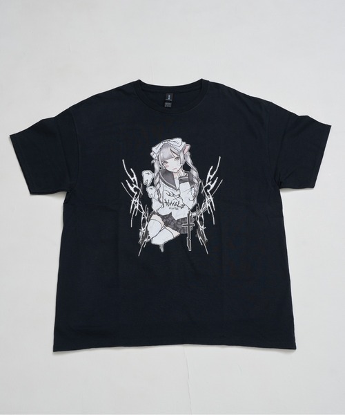 Hauls(ハウルズ)の「てらじ×Hauls コラボBIGTEE①(Tシャツ/カットソー・レディース・ホワイト/ブラック・FREE)」の9枚目の写真