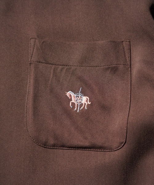 TOWNCRAFT(タウンクラフト)の「TOWNCRAFT / 50S EMBROIDERY L/S SHIRT(シャツ/ブラウス・メンズ・ブラウン/ブラック・SMALL/MEDIUM/LARGE)」の19枚目の写真