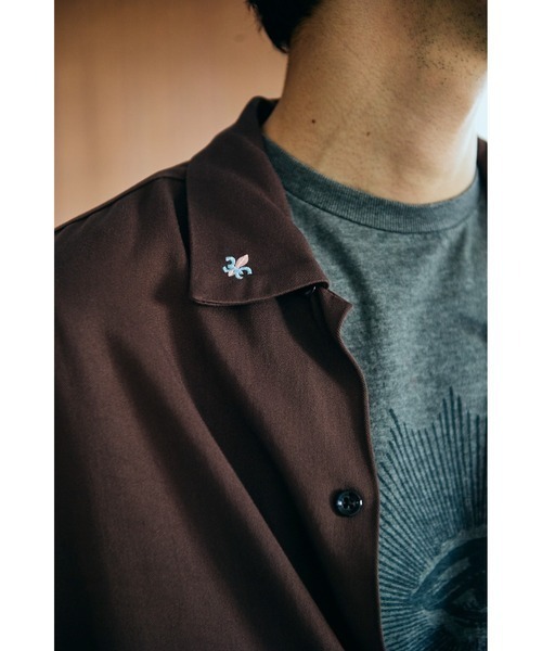 TOWNCRAFT(タウンクラフト)の「TOWNCRAFT / 50S EMBROIDERY L/S SHIRT(シャツ/ブラウス・メンズ・ブラウン/ブラック・SMALL/MEDIUM/LARGE)」の3枚目の写真