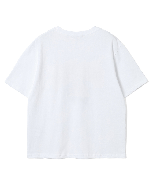 ADHOC（アドホック）の「レディース ボンジュール アートワーク Tシャツ (2 COLOR) (HC5STA7)（Tシャツ/カットソー・レディース・アイボリー/グレー・FREE）」の4枚目の写真