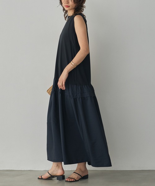 hunch(ハンチ)の「コンパクトスムース ドッキングワンピース(ワンピース・レディース・ブラウン系その他/ブラック/ネイビー系・FREE)」の8枚目の写真