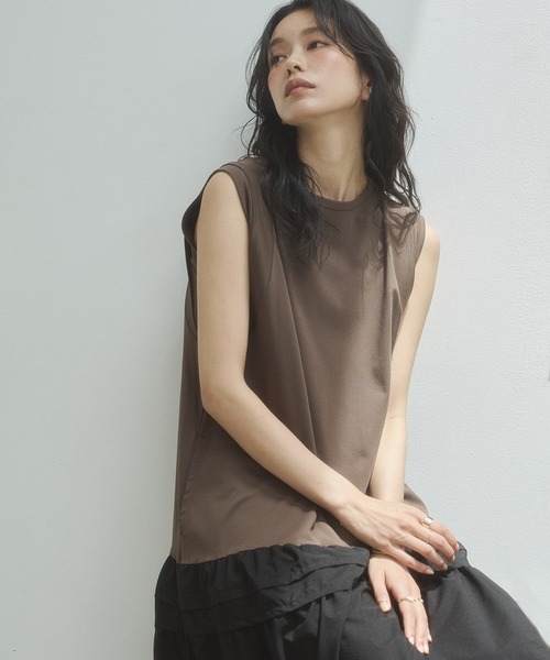 hunch(ハンチ)の「コンパクトスムース ドッキングワンピース(ワンピース・レディース・ブラウン系その他/ブラック/ネイビー系・FREE)」の15枚目の写真