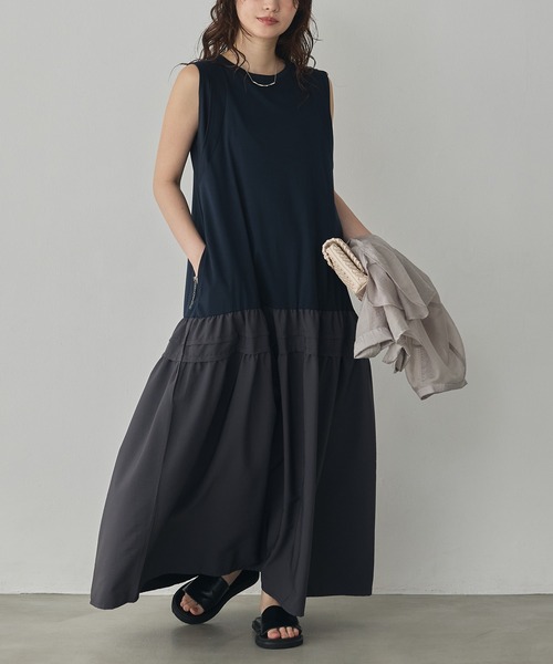 hunch(ハンチ)の「コンパクトスムース ドッキングワンピース(ワンピース・レディース・ブラウン系その他/ブラック/ネイビー系・FREE)」の21枚目の写真