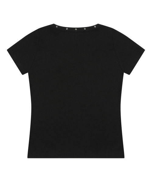 MUCENT(ムセント)の「デボンVネック半袖Tシャツ(2カラー)(Tシャツ/カットソー・レディース・ブラック/アイボリー・FREE)」の8枚目の写真