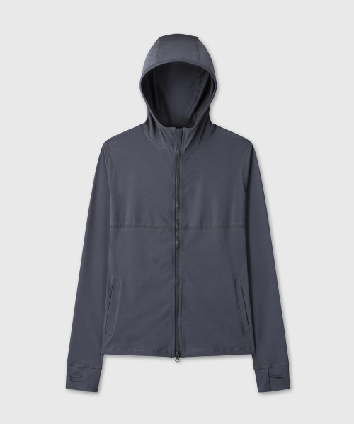 DIVEIN WOMEN(ダイブイン ウーマン)の「RELAXED FIT SOFT HOOD ZIP UP (NAVY)(パーカー・レディース・その他・1/2)」の2枚目の写真