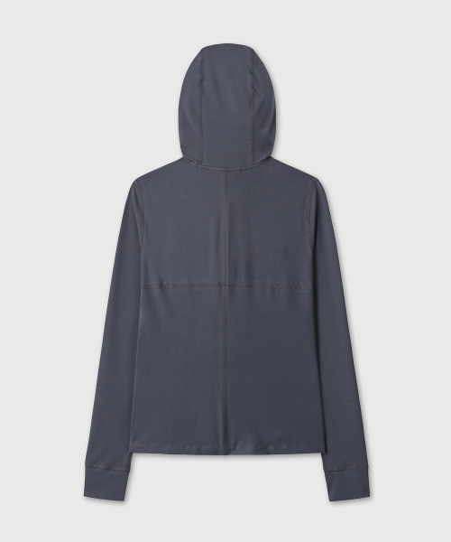 DIVEIN WOMEN(ダイブイン ウーマン)の「RELAXED FIT SOFT HOOD ZIP UP (NAVY)(パーカー・レディース・その他・1/2)」の3枚目の写真