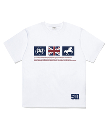PGスタープリンティング半袖Tシャツホワイト