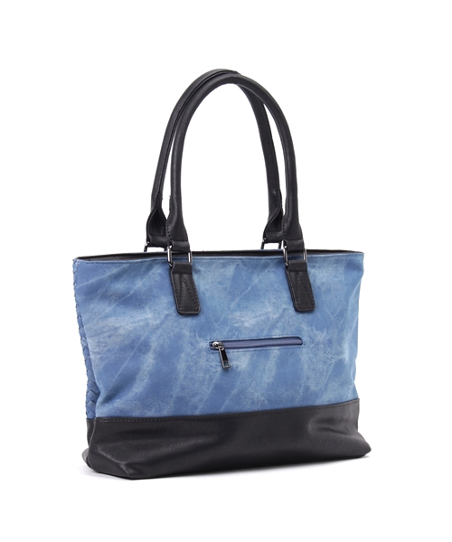 VENCEEXCHANGE（ヴァンスエクスチェンジ）の「PUデニムトートBAG      （トートバッグ・メンズ・ブラック/スカイブルー・FREE）」の9枚目の写真