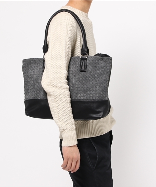 VENCEEXCHANGE（ヴァンスエクスチェンジ）の「PUデニムトートBAG      （トートバッグ・メンズ・ブラック/スカイブルー・FREE）」の8枚目の写真