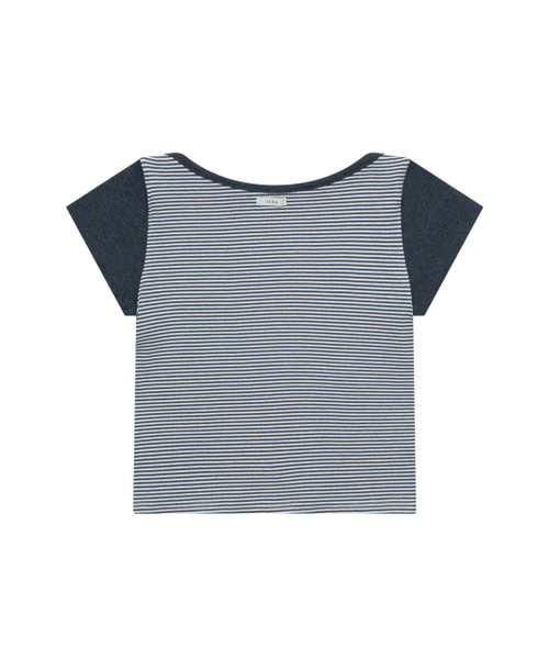 UGLY SHADOW(アグリーシャドウ)の「ベーシックエッセンシャルリップボートトップ(ストライプブルー)(Tシャツ/カットソー・レディース・その他・1/2)」の5枚目の写真