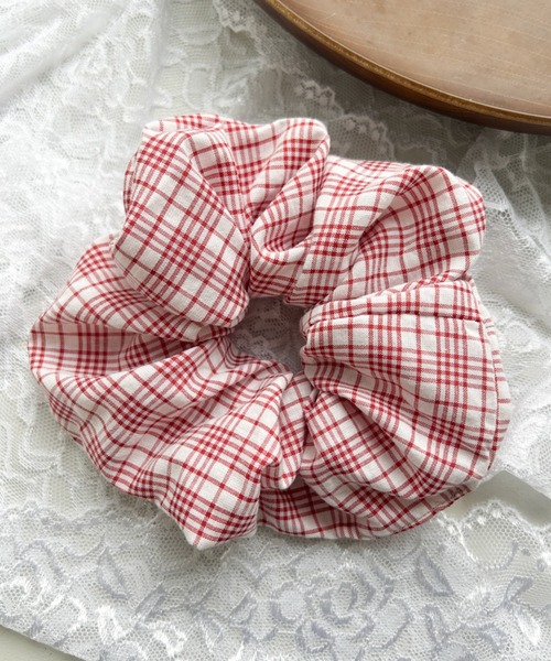 WEGO（ウィゴー）の「WEGO/チェックフリルシュシュ（シュシュ・レディース・その他2/その他1/その他3・FREE）」の3枚目の写真